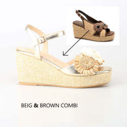 85895D RAFIA BEIG/BROWN...